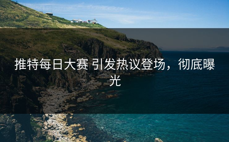 推特每日大赛 引发热议登场，彻底曝光